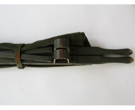 An Army wooden stretcher