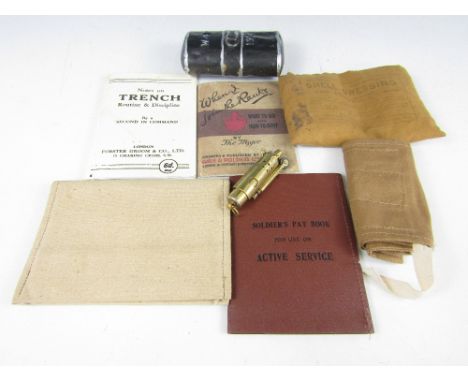 A quantity of reproduction Great War British Army personal kit