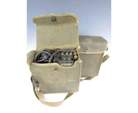 Two WWII US Army field telephones