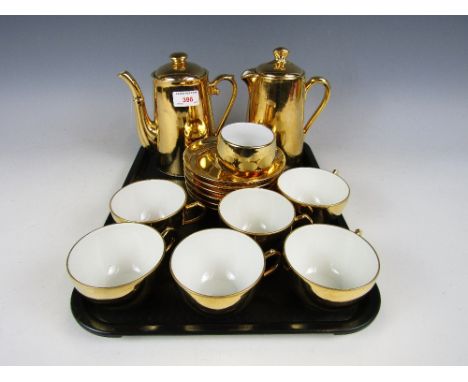 A gilt tea service