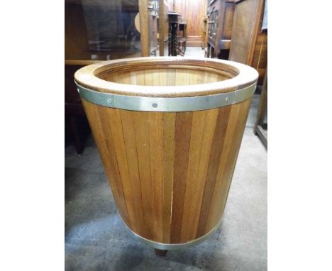 A hand crafted teak planter