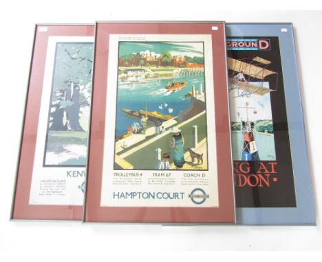 Three reprints of vintage London transport posters