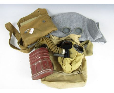 Three quality reproduction First World War British Army gas masks