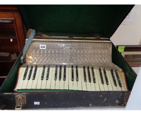 Cased Casali of Verona Italy Piano accordion