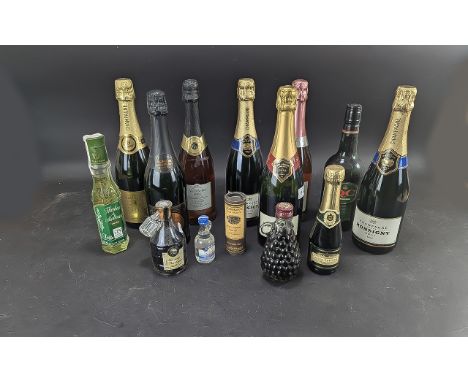 Collection of Champagne, Wine &amp; Liqueurs, including A. Carpentier Champagne, Bollinger Champagne, and 2 x Mosigny Champag