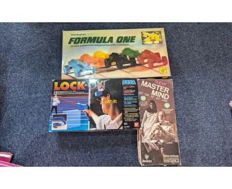 Collection of Games & Toys, comprising Mastermind, Formula One Racing Game, and Sega Lock-on Game, together with a 6' boxed G