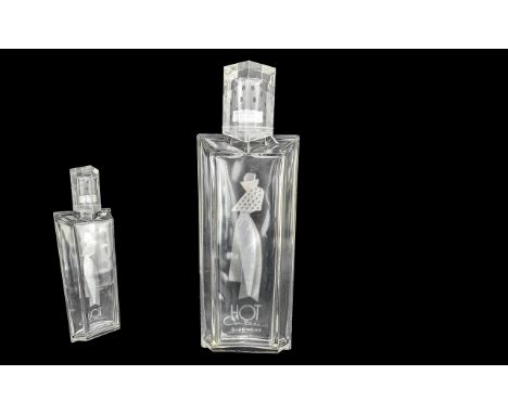 Shop Display Large Givenchy Perfume Bottle, ref 'Flacon Geamt Hot Diamonds Couture Perfume Givenchy'.  Height 15".