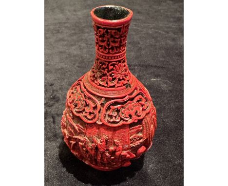 Collection of Collectables, Includes Glass Perfume Bottles, Cut Glass Bottle with Enamel Top, Lidded Box of Circular Form, ( 
