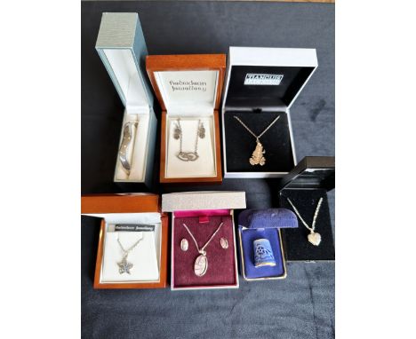 Mixed Bag of Silver Jewellery, Includes Heoridean Earrings and Necklace Set, Kit Heath Bangle, Heoridean Star Pendant and Nec