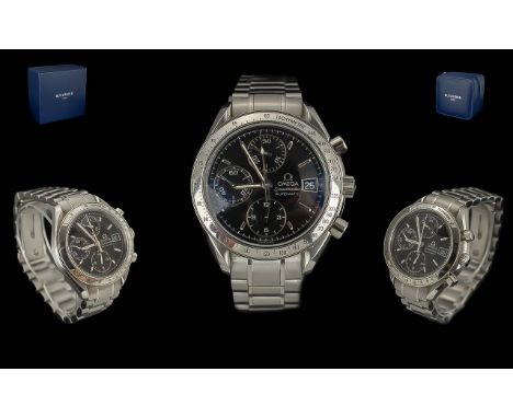 Omega Speed master Gents Stainless Steel Chronograph - Automatic Wrist Watch with Extra Links. Ref 3513-55-60, Serial Number 
