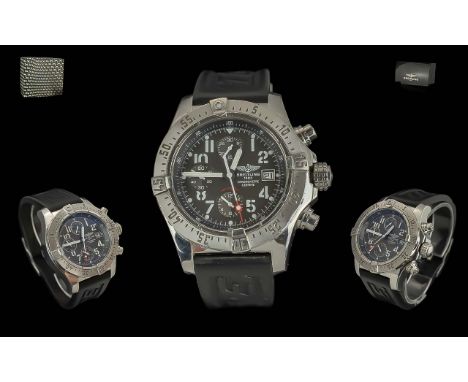 Breitling 1884 Avenger Gents Chronometer / Chronograph Automatic Gents Steel Cased Wrist Watch. Serial No 2477081. Features R