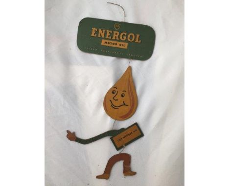 A rare BP Energol - The Oiliest Oil hanging card figure. 