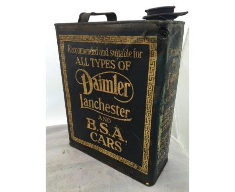 A Daimler Engine Oil gallon can. 