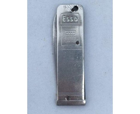 An Esso advertising penknife in the shape of a petrol pump.