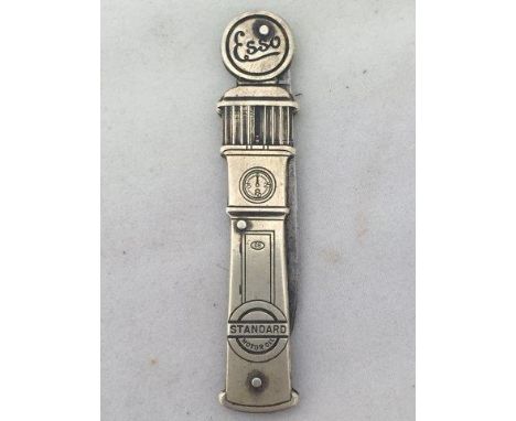 An Esso Standard Motor Oil penknife in the form of a petrol pump.