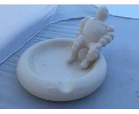 A Michelin Bibendum advertising ceramic ashtray.