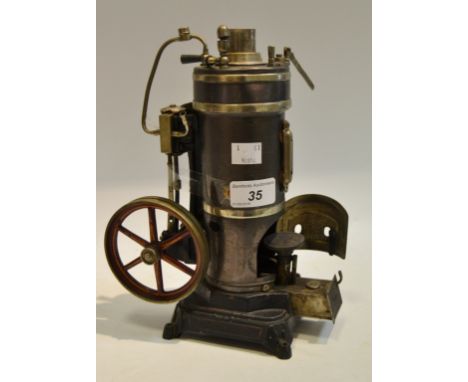 An early 20th century German Bing steam engine pump