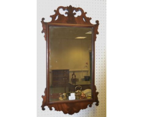 A mahogany Vauxhall mirror