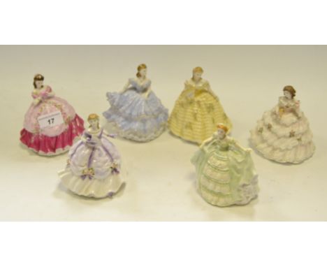 A Royal Worcester figure, Lady Sophie; others, including Lady Louisa, Lady Emma;  etc (6)