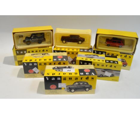 Die Cast Toys -  boxed Vanguards classic cars, 1:43 scale, including Land Rover Series 1 RAF ; others (6)