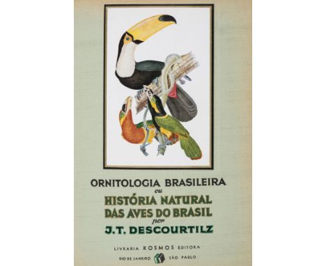 Descourtilz (Jean Theodore) Ornitologia Brasileira ou Historia Natural das Aves do Brasil, first portuguese edition, from a l