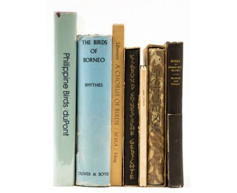 NO RESERVE Bucknill (Sir John) and F. N. Chasen, The Birds of Singapore Island, first edition, plates in colour, small amount
