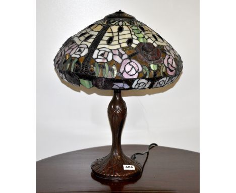 A Tiffany style table lamp, H. 54cm.