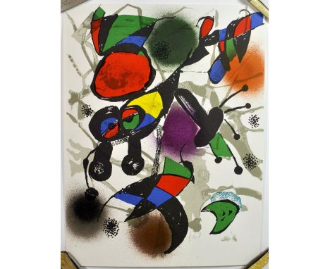 A Joan Miro (1893-1983) original lithograph from "Darriere le Miroir", entitled "Litografia original II", published in 1978 o