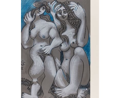 δ Pablo Picasso (1881-1973) (after)Deux Femmes NuesOffset lithograph, 1972, on Arches, printed by Mourlot, Paris, with their 