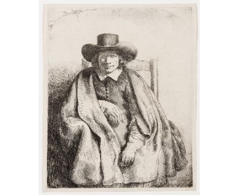 Rembrandt van Rijn (1606-1669)Clement de Jonghe, PrintsellerEtching and drypoint, 1651, but a later impression of New Hollste