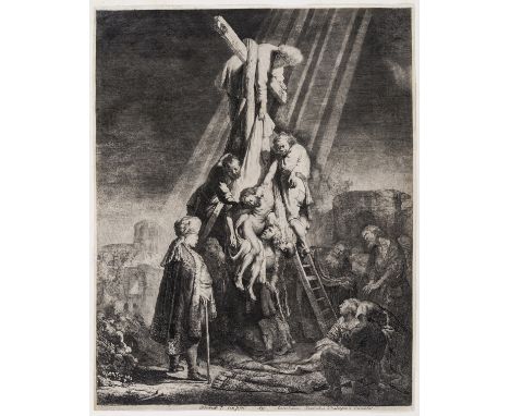 Rembrandt van Rijn (1606-1669)The Descent from the Cross: Second PlateEtching and engraving, 1633, a good detailed impression