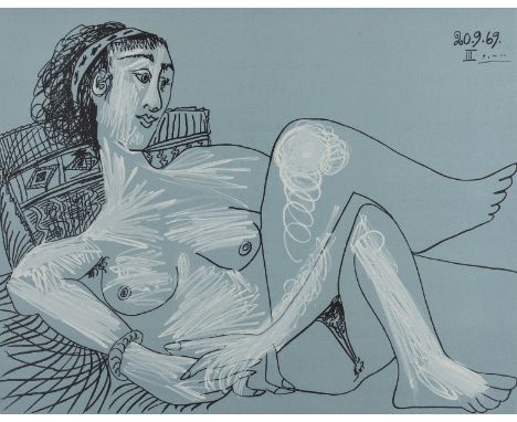 δ Pablo Picasso (1881-1973) (after)Femme NueOffset lithograph, 1972, on Arches, printed by Mourlot, Paris, with their stamp v