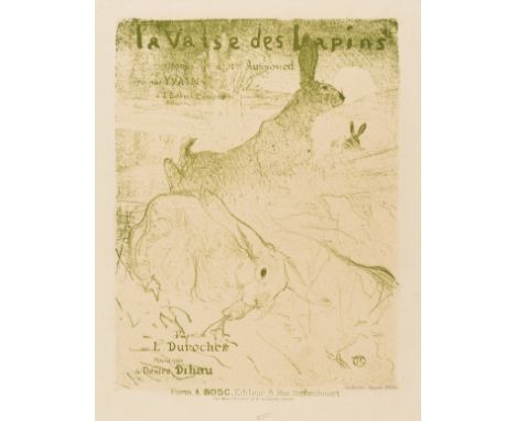 Henri de Toulouse-Lautrec (1864-1901)La Valse des Lapins (Wittrock 138)Lithograph printed in green ink, 1895, from the first 