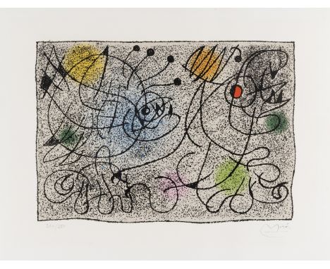 δ Joan Miró (1893-1983)Lithographie pour le International Rescue Committee (Mourlot 391)Lithograph printed in colours, 1966, 