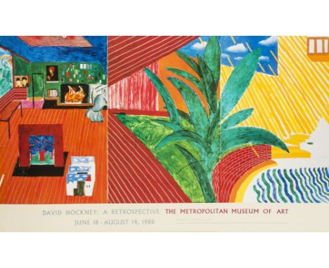 δ David Hockney (b.1937) (after)A poster for David Hockney: A Retrospective; A poster for Hockney Paints the Stage; A poster 