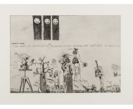 δ Jake and Dinos Chapman (b. 1962 &amp; 1966)The Rape of CreativityEtching printed with tone, 2003, signed and numbered from 