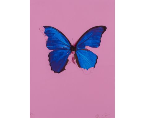 δ Damien Hirst (b.1965)Blue Butterfly (From In the Darkest Hour There May Be Light)Screenprint with glaze printed in colours,