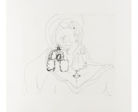 George Condo (b.1957)Untitled (From. More Sketches of Spain for Miles Davis)Etching, 1991, signed and inscribed H.C. in penci
