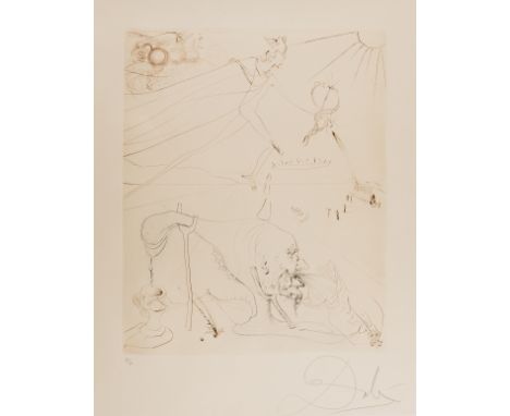 δ Salvador Dali (1904-1989)L'Alchimiste (M &amp; L 581c: Field 72-13)Etching printed in colours, 1973-1975, signed and number