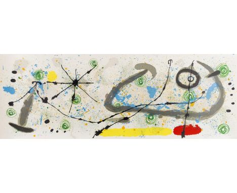 δ Joan Miro (1893-1983)From Le Lézard aux plumes d'or (Mourlot 452)Lithograph printed in colours, 1967, signed and numbered f