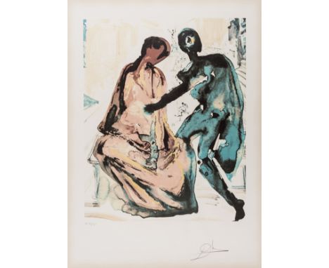 δ Salvador Dali (1904-1989)Anthony and Cleopatra. From Les Amoureux (M &amp; L 1568g; Field 80-2)Lithograph printed in colour