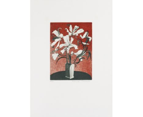 δ Patrick Procktor (1936-2003)Lilies IEtching with aquatint printed in colours, signed in pencil, numbered from the edition o