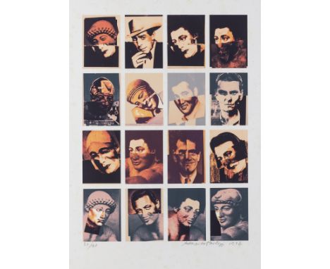 δ Eduardo Paolozzi (1924-2005)Hollywood FacesLithograph printed in colours, 1994, signed, dated and numbered from the edition
