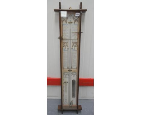 Admiral Fitzroy Barometer/Spirit Thermometer/ Atmosphere Gauge with moveable settings 