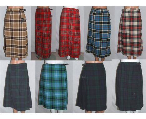 Ladies Kilts inc. Moffat, Laird Portch, Edinburgh Textile Co., The Scotch House etc. (9) 