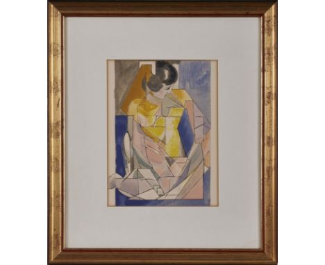 Farblithografie Jacques Villon1875 Damville - 1963 Puteaux "Portrait d'une jeune fille" eines von 800 Exemplaren aus: "Souven