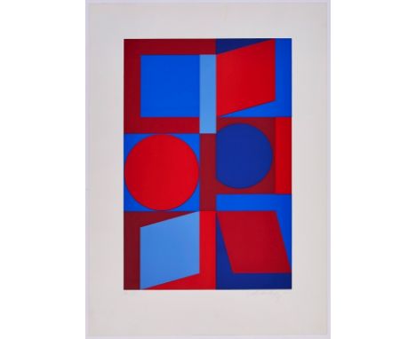 Serigraphie Victor Vasarely1906 Pecs - 1997 Paris "Cephei-S" 1968 u. re. sign. Vasarely Exemplar VIII/XX, 69 x 49 cm (Blattma