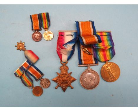 WWI medals, matched group of three to Lieut. E. Masters, Seaforth Highlanders, (1) and to 7068 Pte. J. H. R. Fussell, 21-LRS 