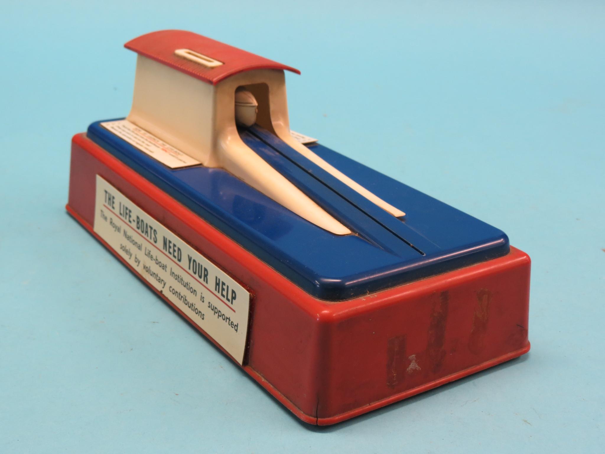 Two vintage charity donations boxes, International League for Horses