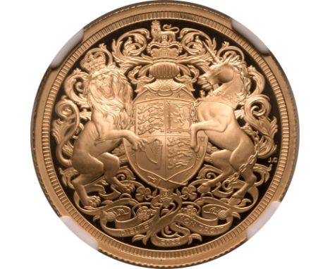 UNITED KINGDOM. Charles III, 2022-. Gold 2 pounds (double sovereign), 2022. Royal Mint. Proof. Issued as the first sovereign 